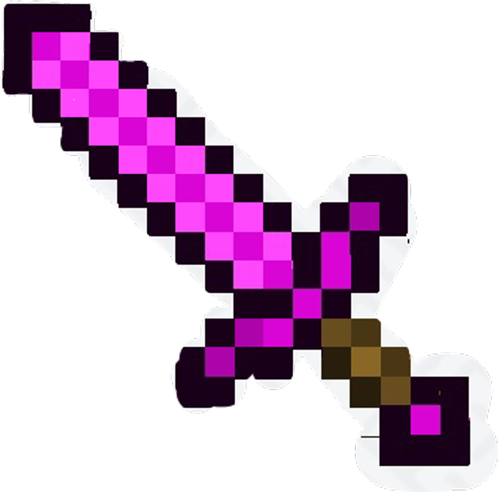 Minecraft Diamond Sword Png 1024 X 1009