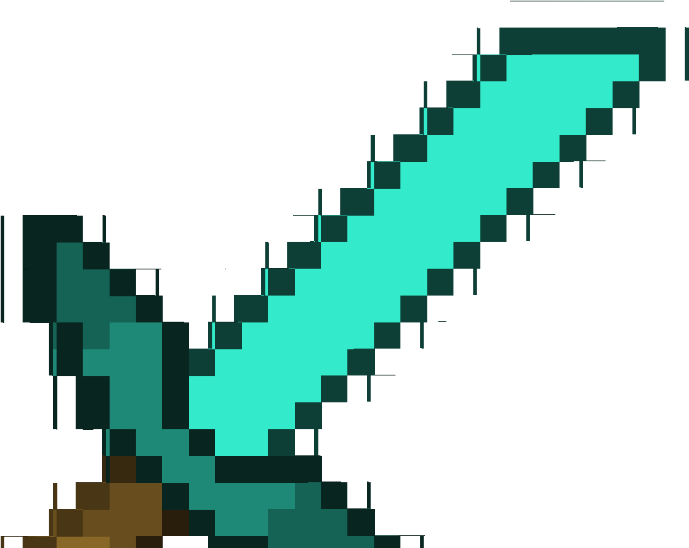 Minecraft Diamond Sword Png 974 X 775