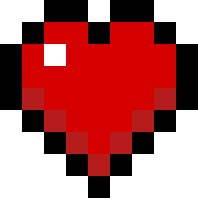 Minecraft Heart Png 667 X 667