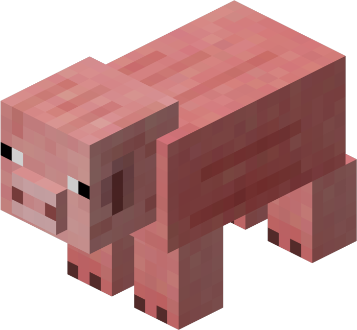Minecraft Pig Png 698 X 646