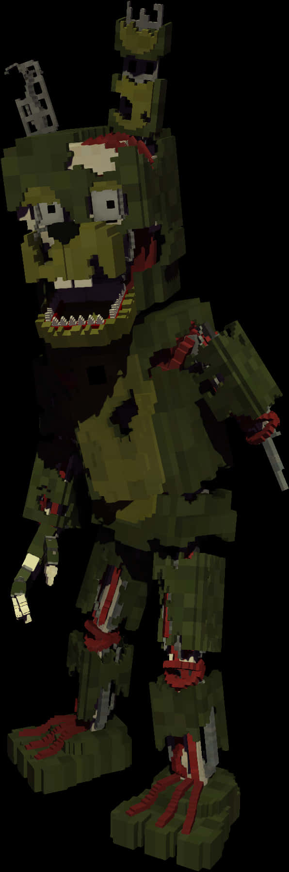 A Green Monster With Sharp Teeth And Sharp Teeth