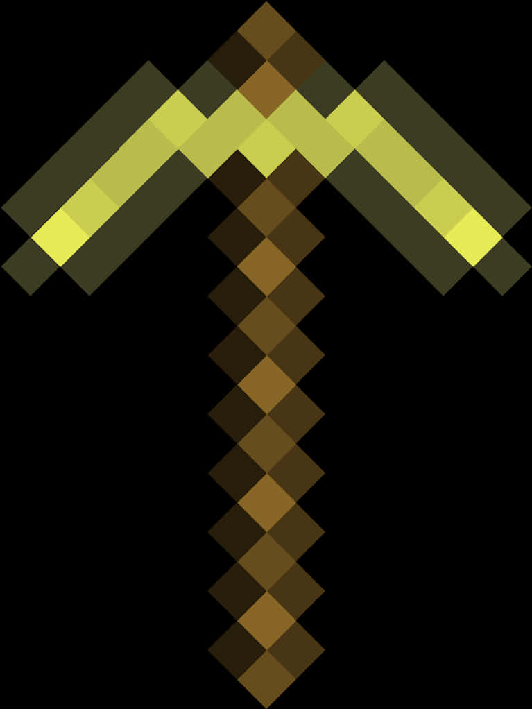 A Pixelated Diamond Pickaxe