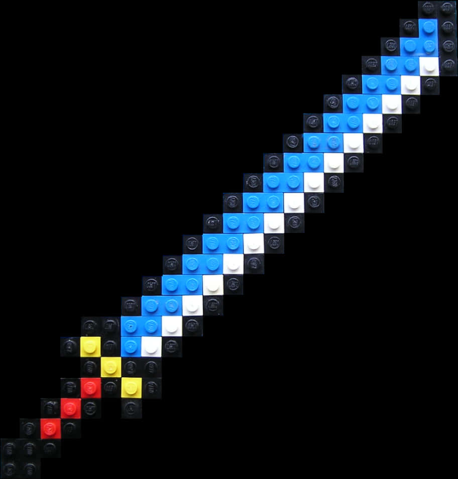 A Toy Sword Made Out Of Lego Blocks