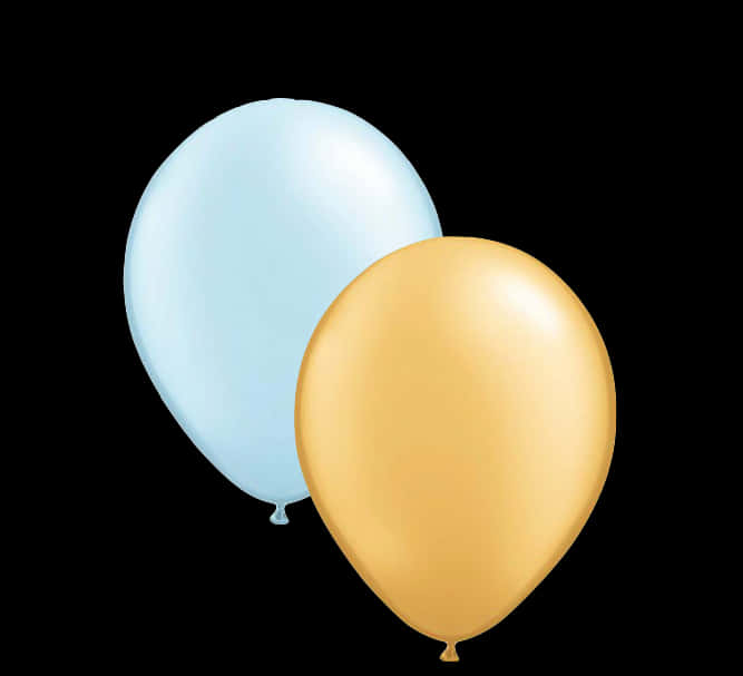 A Blue And Yellow Balloons
