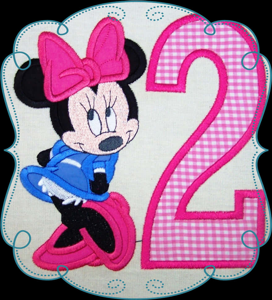 A Cartoon Character With A Pink Number