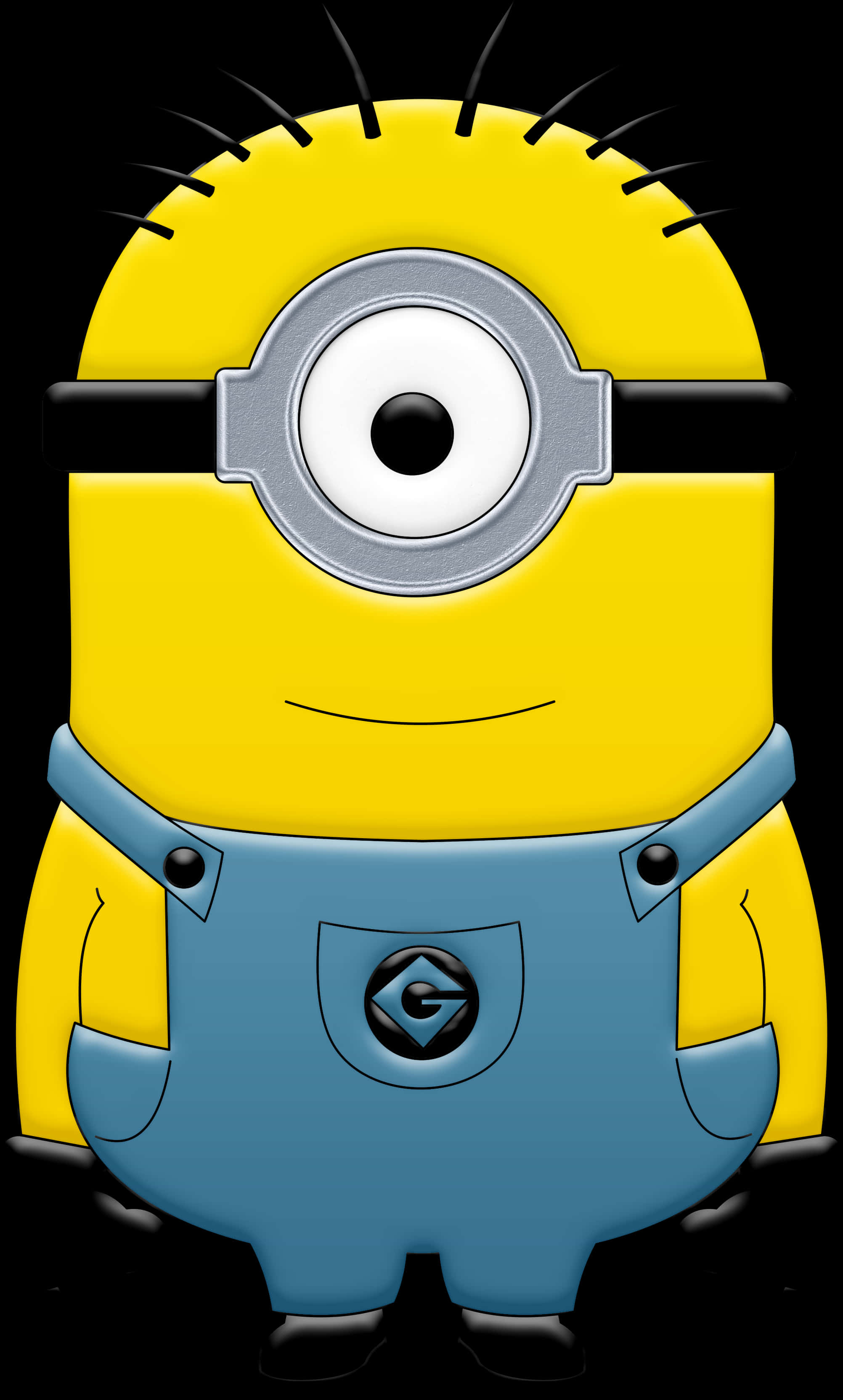 A Cartoon Character Of A Yellow Monster