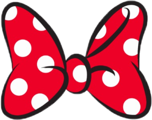 A Red And White Polka Dot Bow