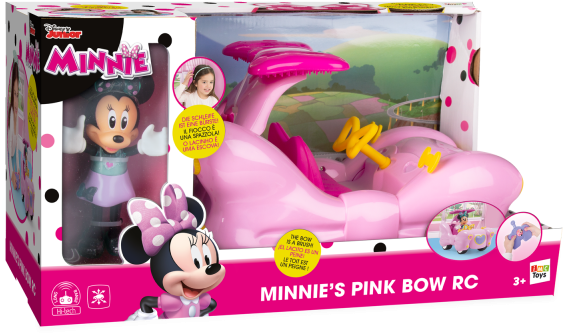 A Pink Toy Box With A Cartoon Character