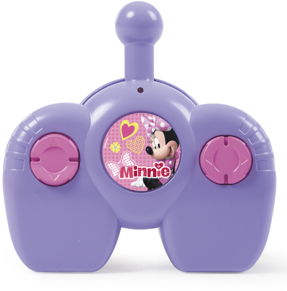 A Purple Toy With A Cartoon Character On It