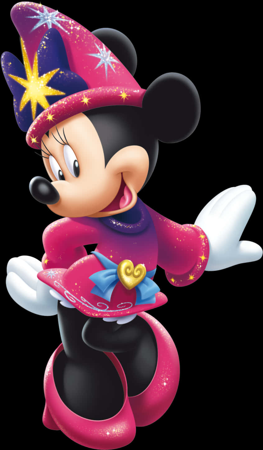 Minnie Mouse In Magician Outfit