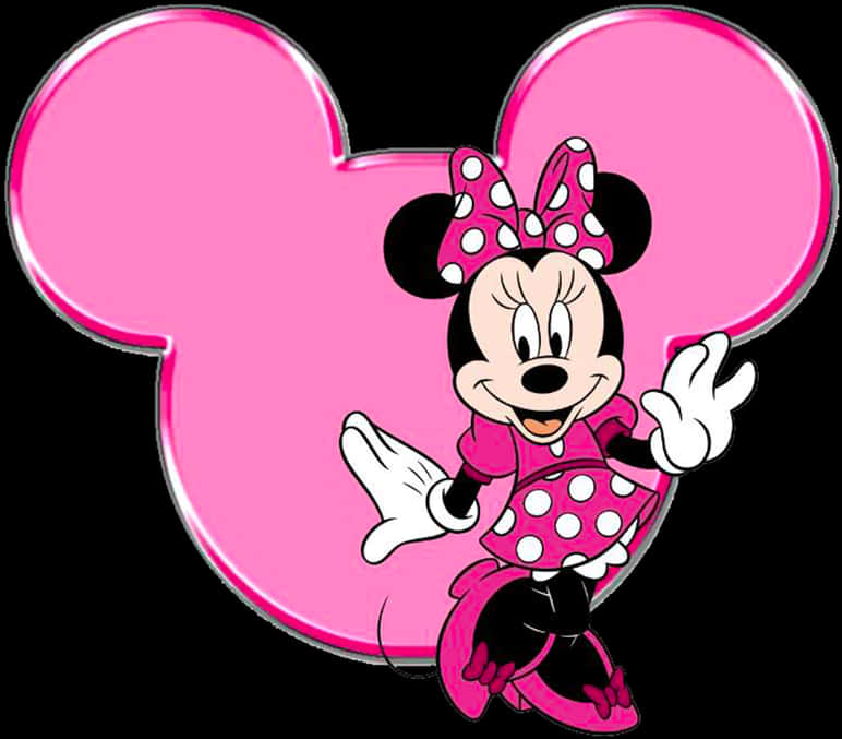 A Cartoon Character With A Pink Background