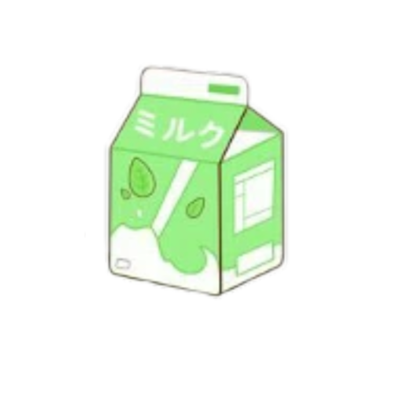 A Green Carton Of Milk