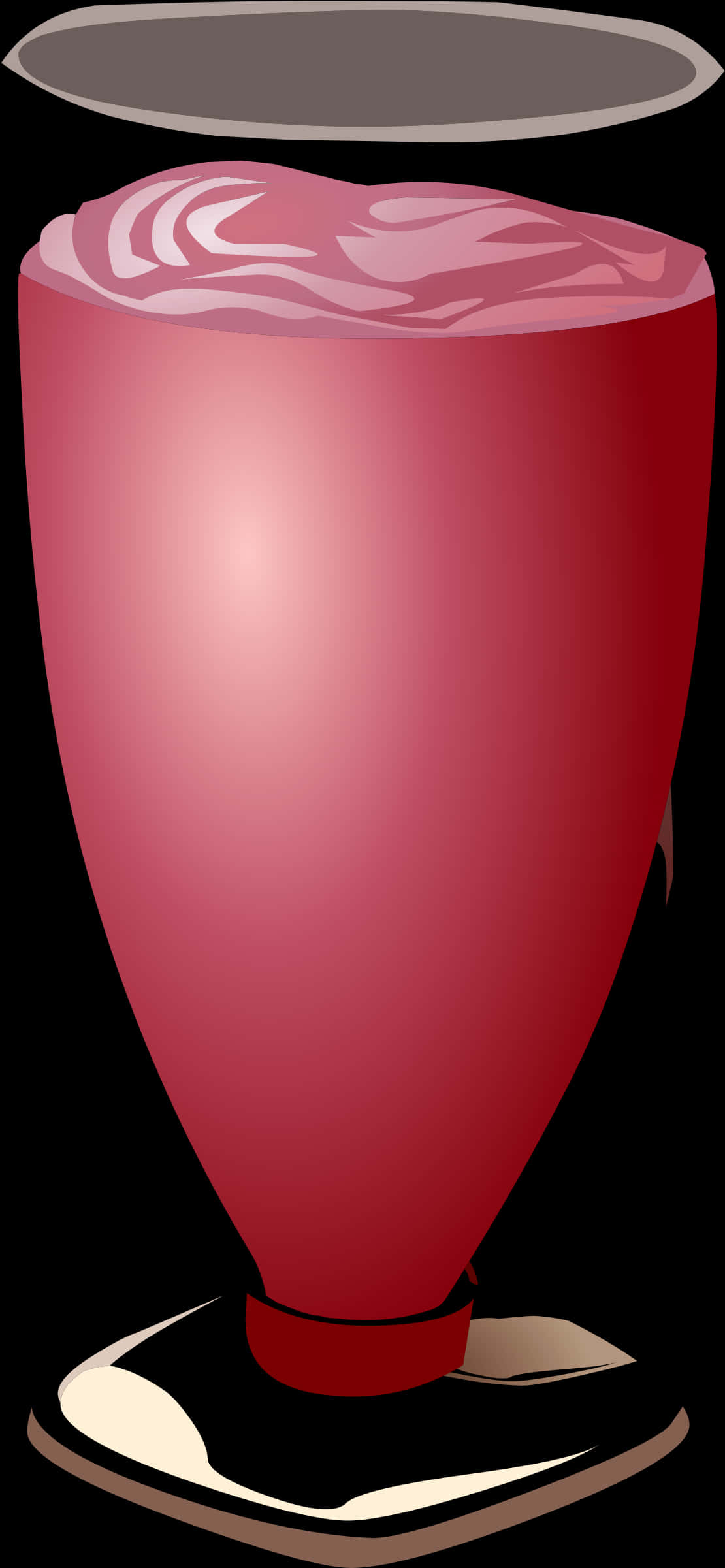 A Red Object With Black Background