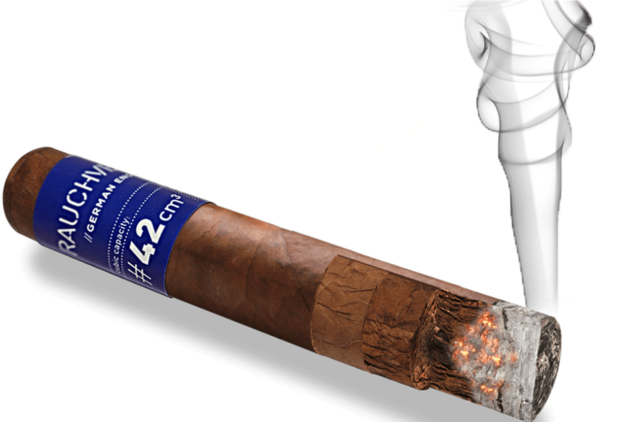 A Cigar With A Blue Label