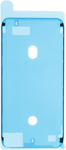 A Blue Rectangular Object With A Hole In The Middle