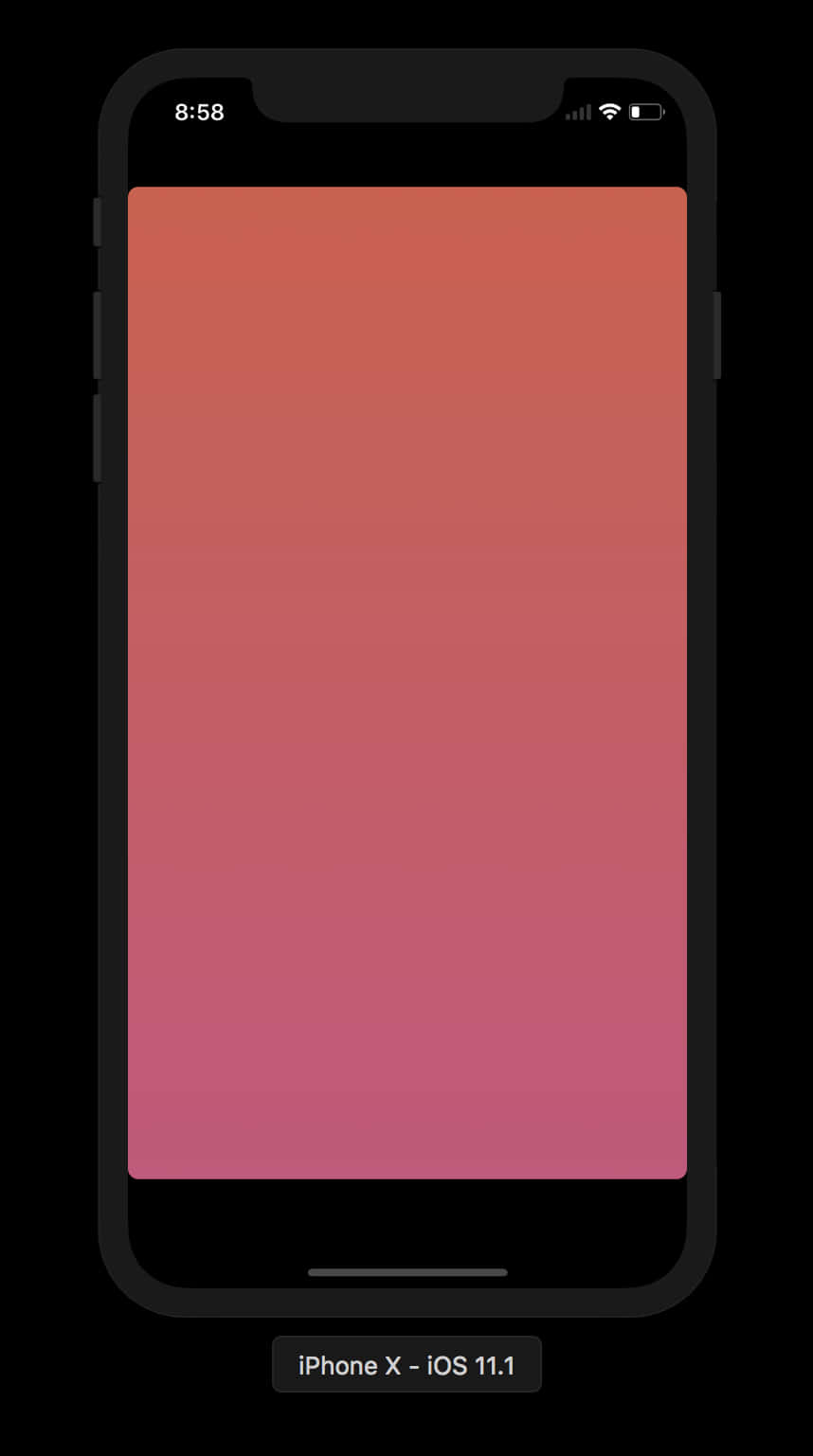 A Cell Phone With A Pink Gradient