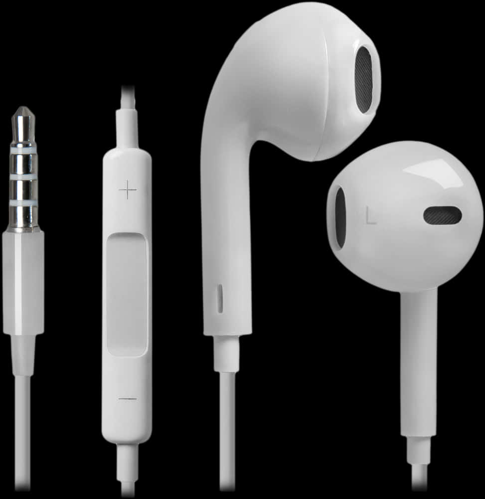 Mobile Headphone White Color Png, Transparent Png