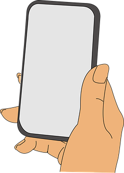 A Hand Holding A Cell Phone