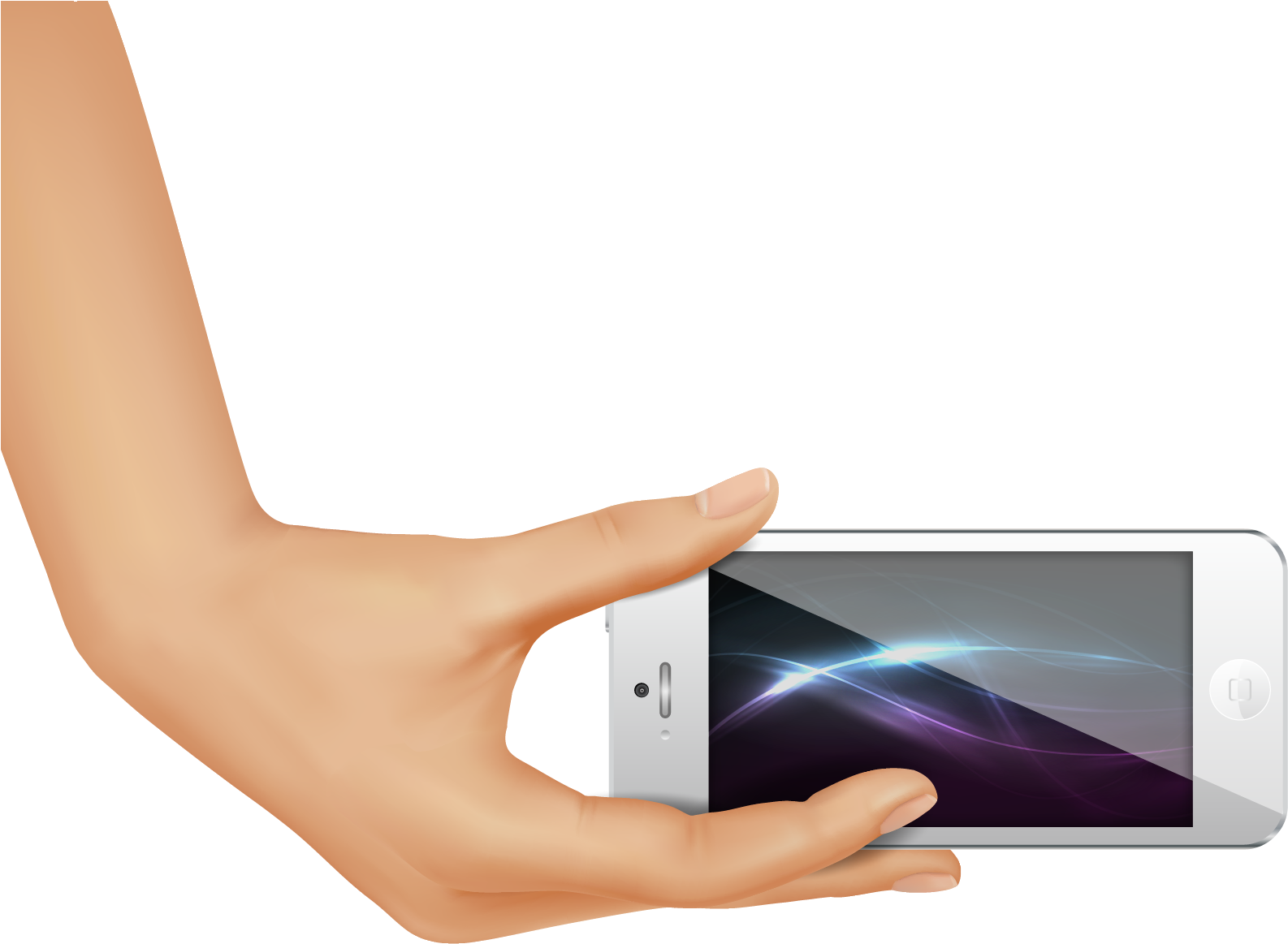 A Hand Holding A Cell Phone
