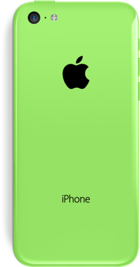 A Green Cell Phone With A Logo