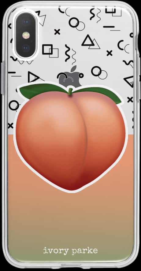 A Phone Case With A Peach