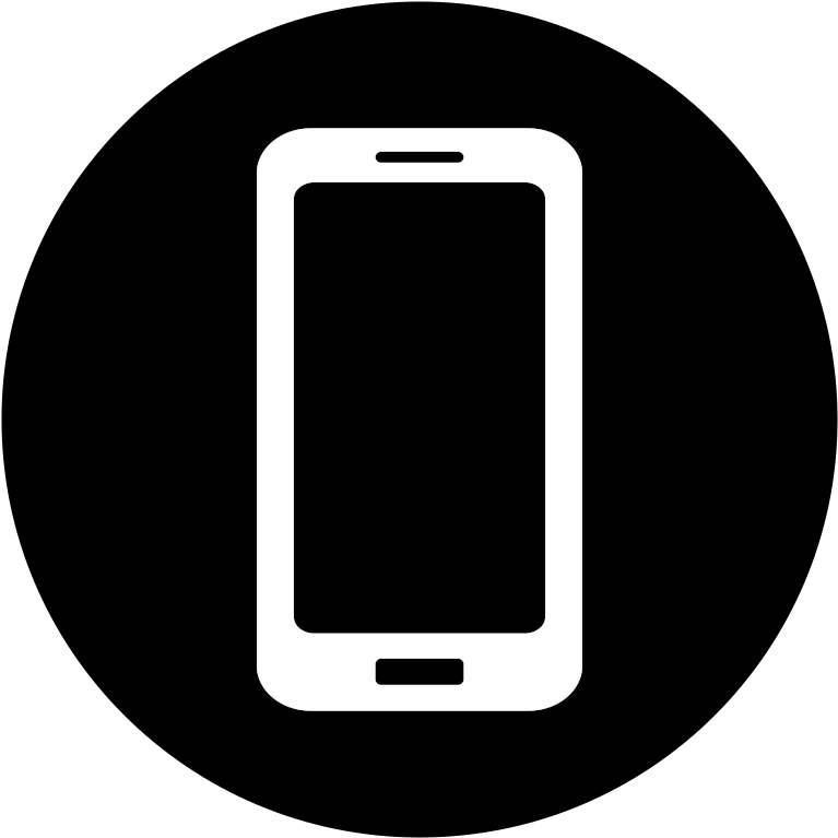 A White Cell Phone On A Black Background