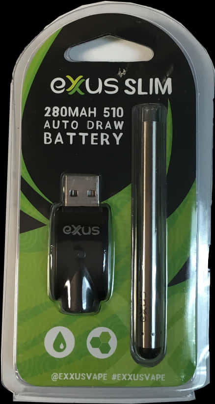 A Black Usb Drive In A Package