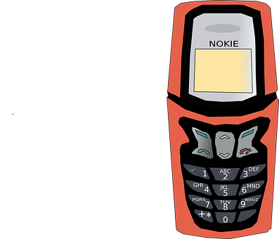 An Orange Cell Phone