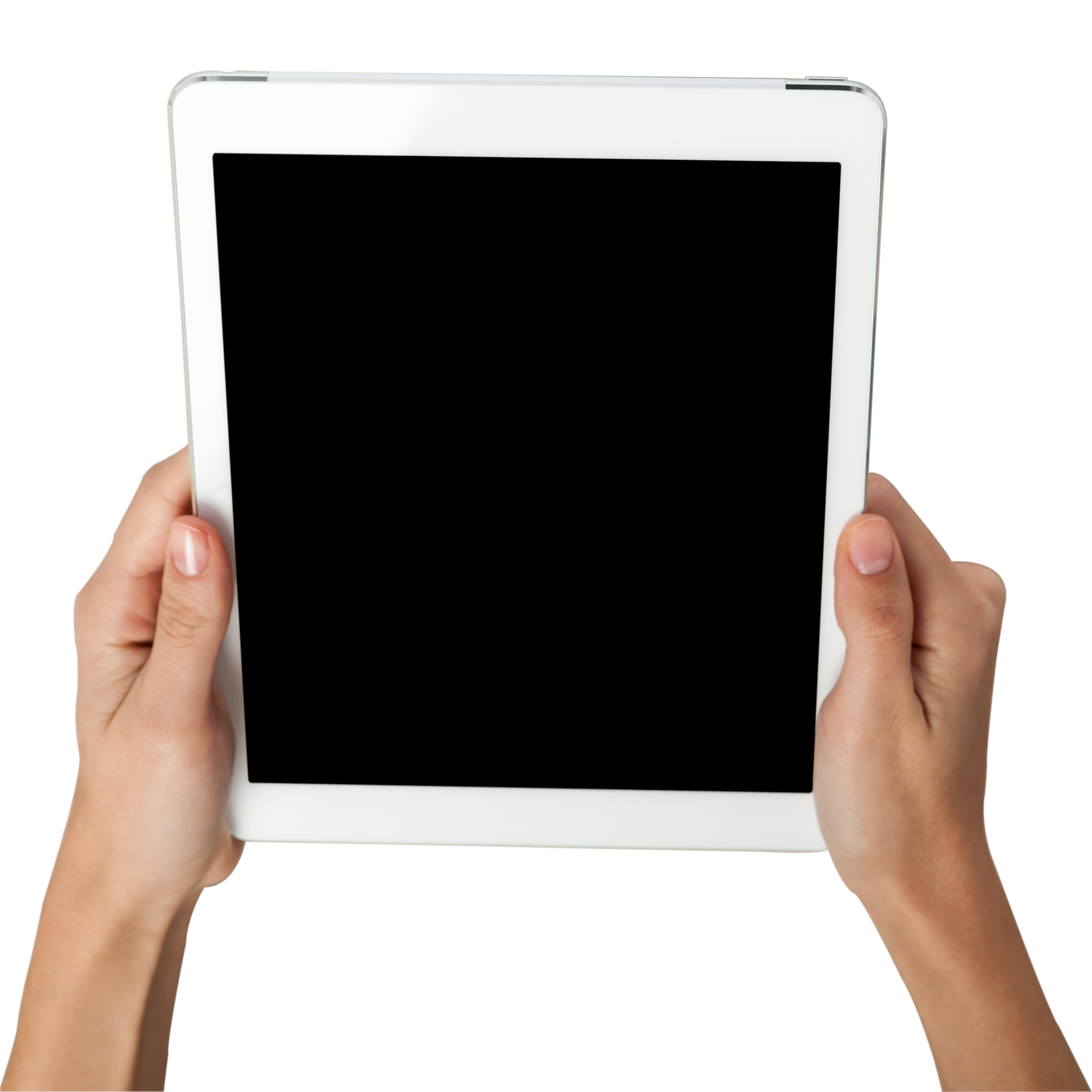 A Person Holding A Tablet