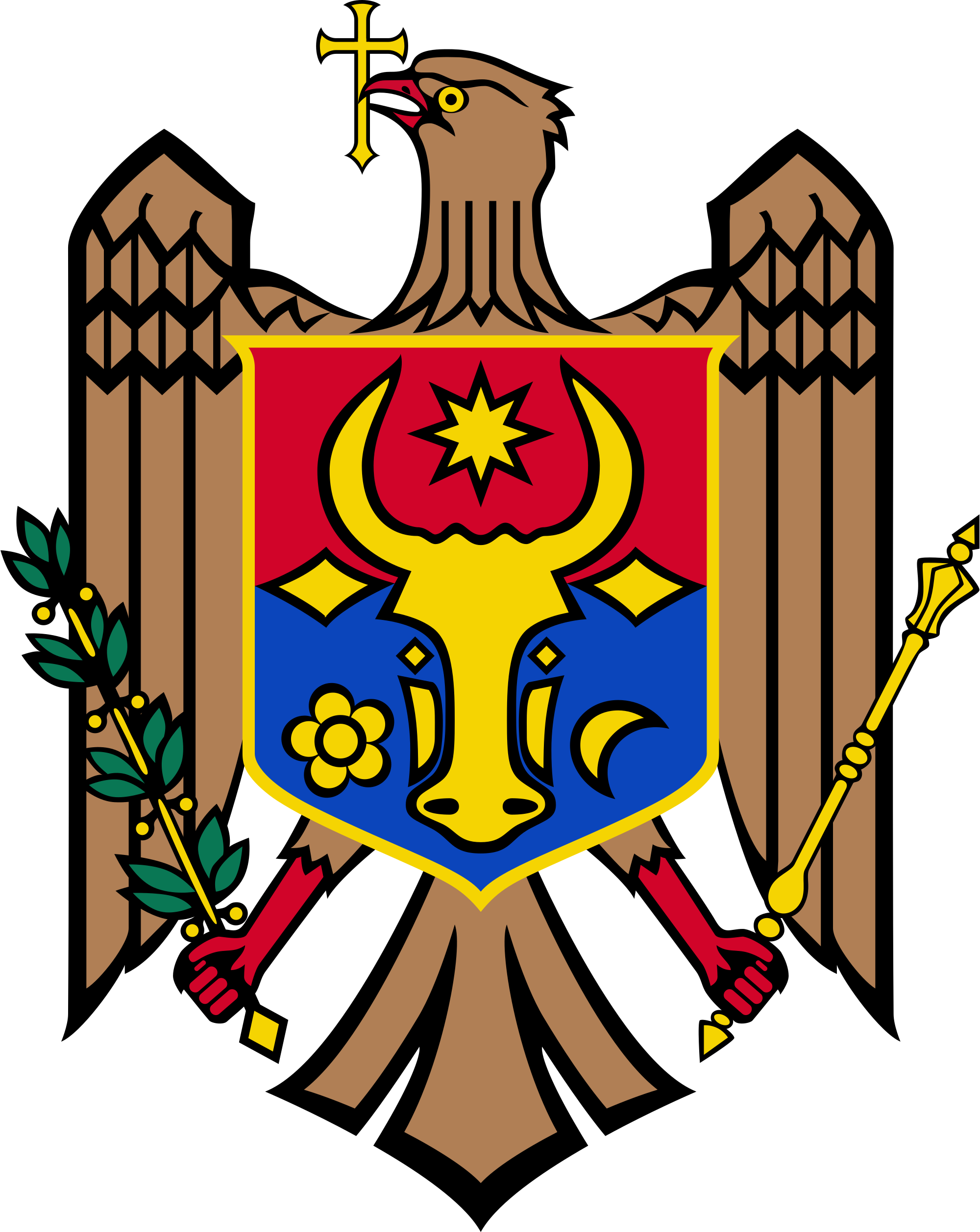 A Colorful Emblem With A Bull Head And A Shield