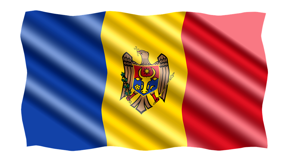A Flag With A Red Blue And Yellow Stripe