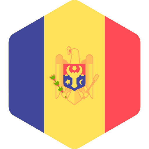 A Hexagon With A Flag