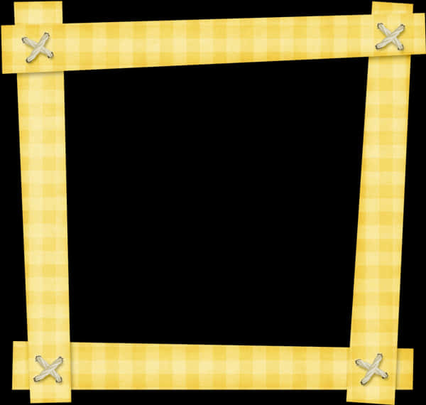 Molduras With Yellow Checkered Pattern
