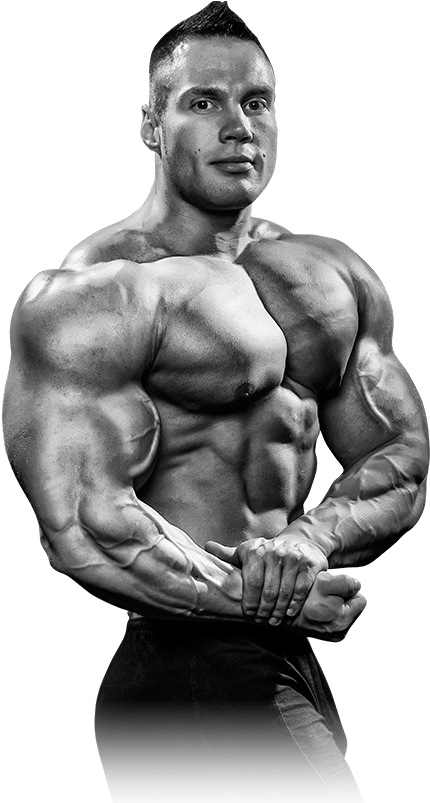 A Muscular Man Flexing His Muscles