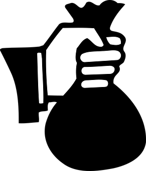 A White Hand With A Black Background