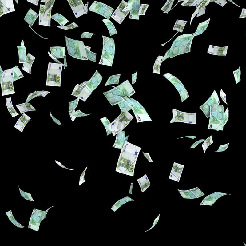 Money Falling From The Sky Png, Transparent Png