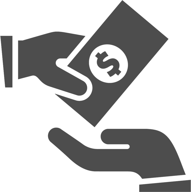 A Hand Giving Money To Another Hand