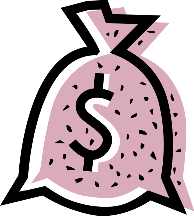 A Pink Bag With A Dollar Sign