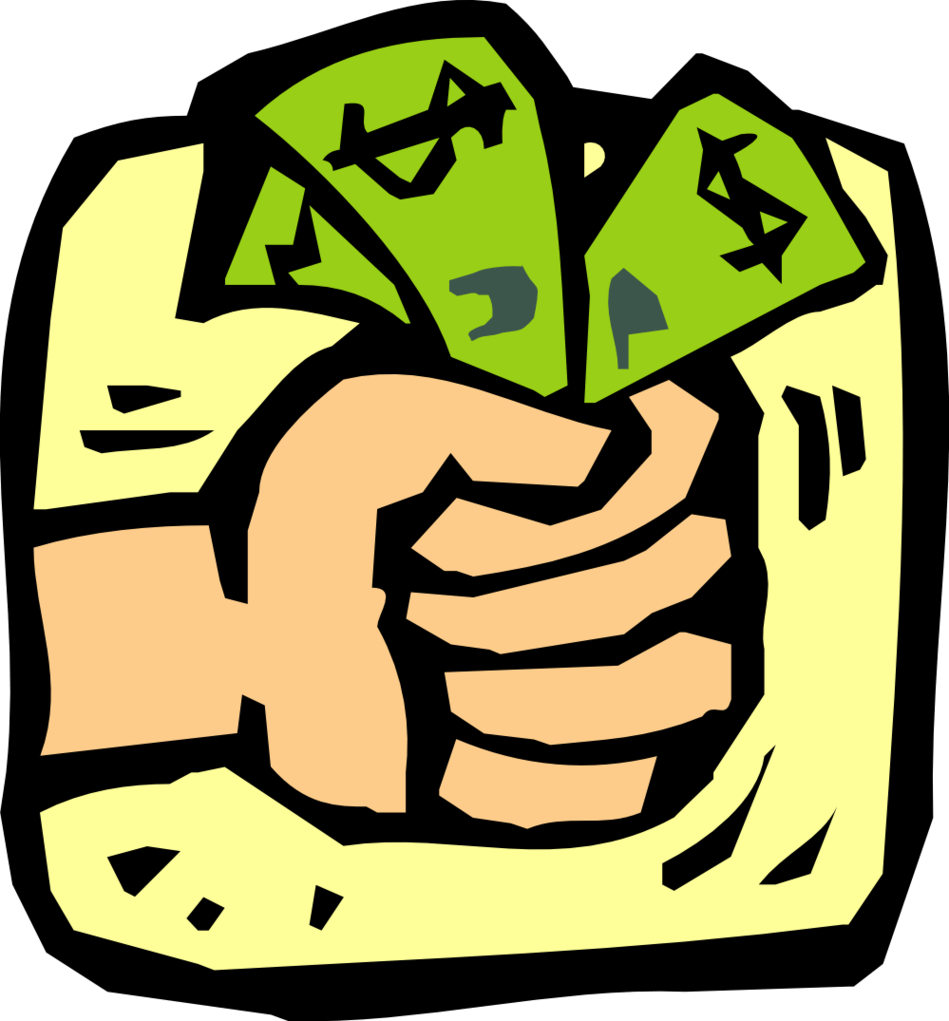 A Hand Holding Money