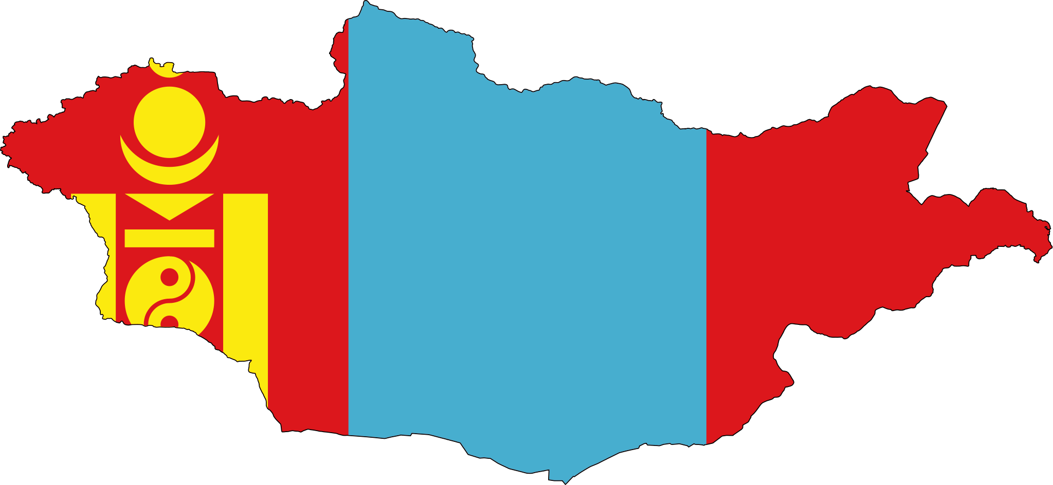 A Red And Blue Map