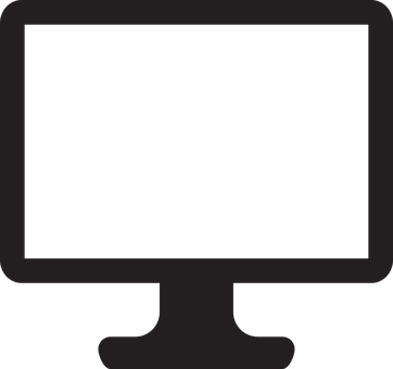 A Computer Monitor With A Black Screen