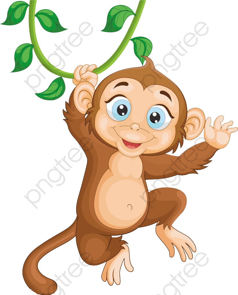 Monkey Clipart Animated - Monkey Clipart Png, Transparent Png
