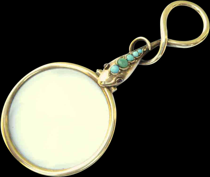 A Close Up Of A Magnifying Glass
