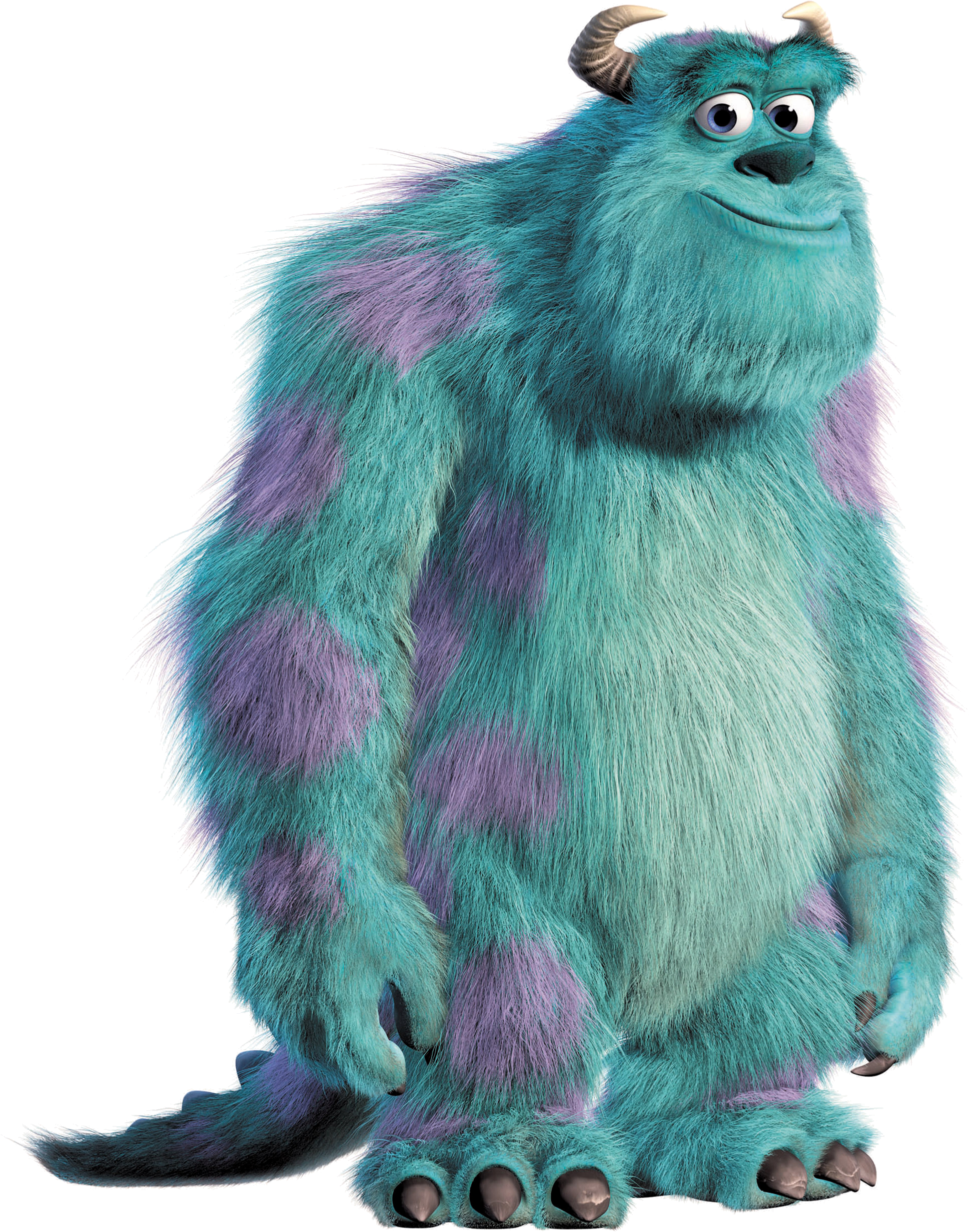 A Blue And Purple Furry Creature