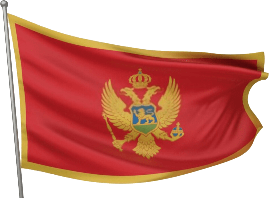 A Red And Gold Flag
