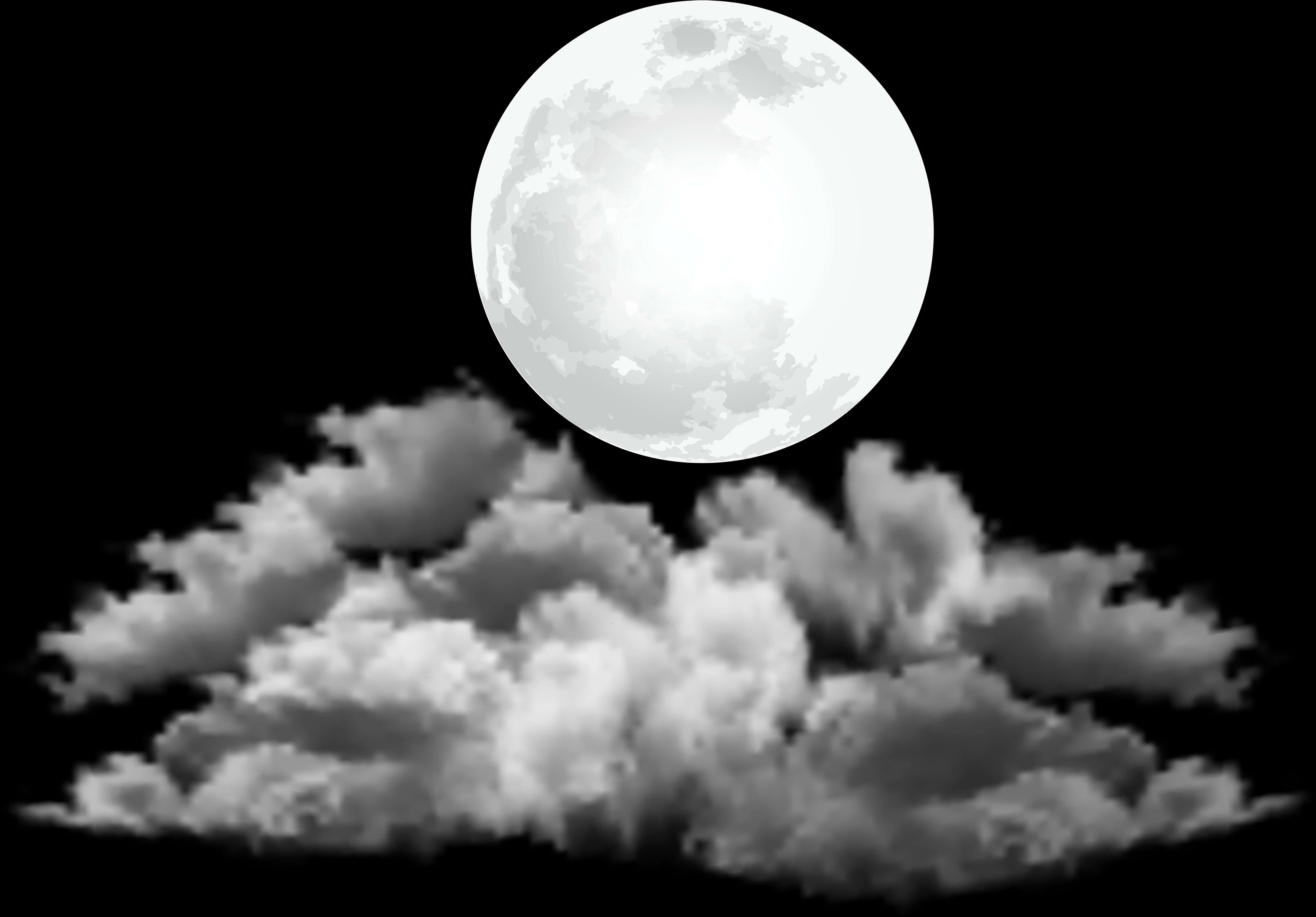 Moon And Cloud