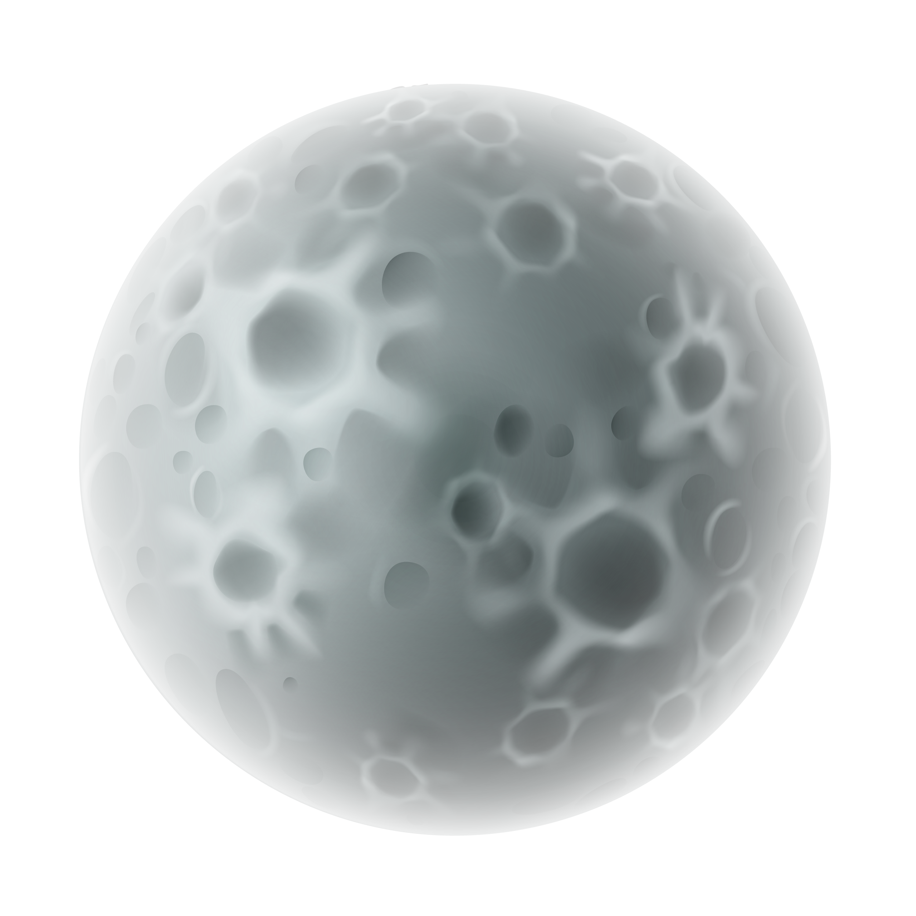 A White Moon With Holes In It