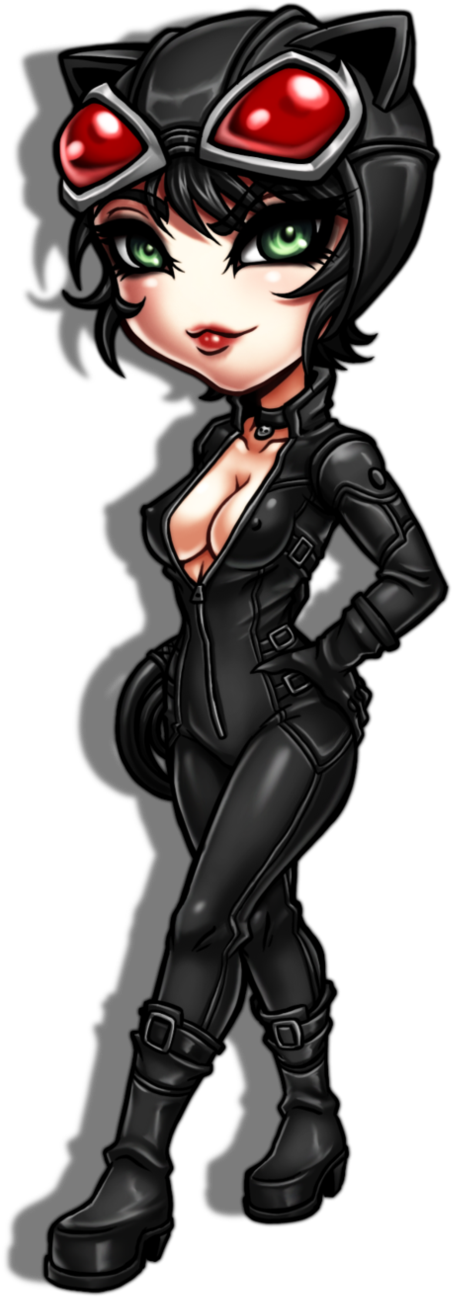 A Cartoon Of A Woman In A Black Suit