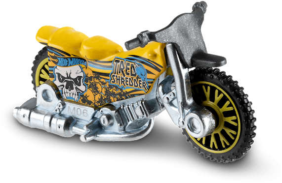 A Toy Motorcycle With A Skull On It