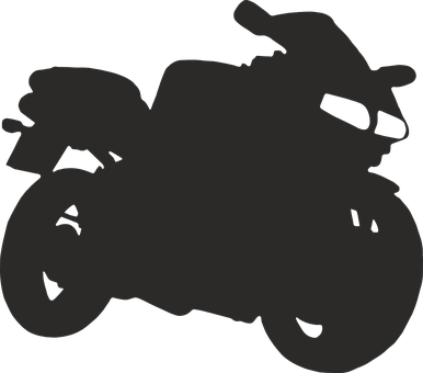 A Silhouette Of A Motorcycle